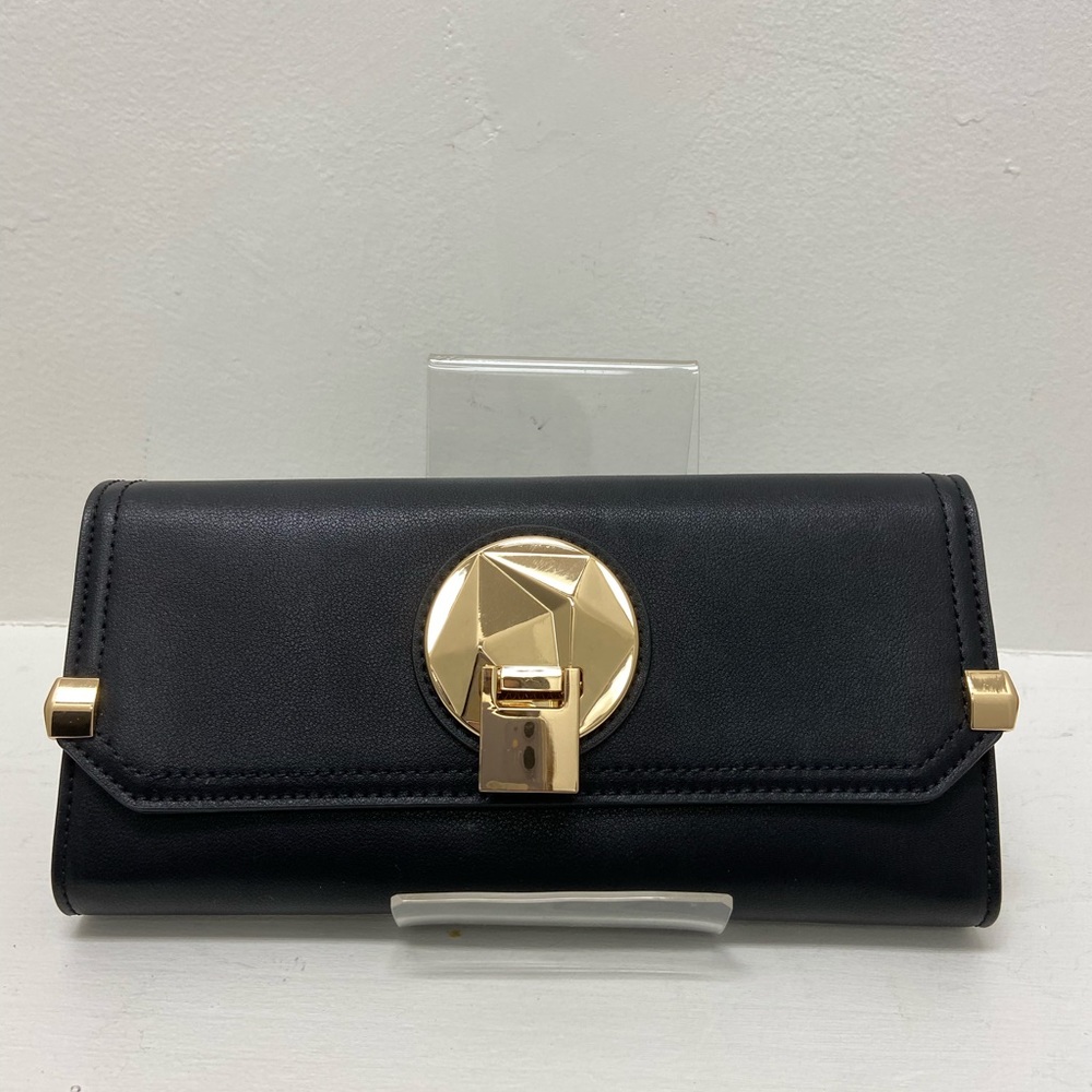 Black Clutch Gold Clasp